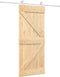 vidaXL - Schuifdeur - met - beslag - 85x210 - cm - massief - grenenhout