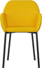vidaXL - Eetkamerstoelen - 2 - st - fluweel - geel
