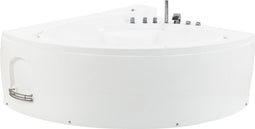 Beliani PELICAN - Hoekbad whirlpool - Wit - Acryl