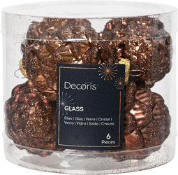 denappel glas d5h7 cm esprss ass 6st kerst