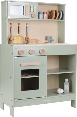 Little Dutch Keuken - Houten speelkeuken - Inclusief 10 accessoires - Mint