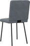 vidaXL - Eetkamerstoelen - 2 - st - fluweel - donkergrijs