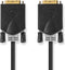 Nedis DVI-Kabel - DVI-D 24+1-Pins Male - DVI-D 24+1-Pins Male - 2560x1600 - Verguld - 2.00 m - Recht - PVC - Antraciet - Blister