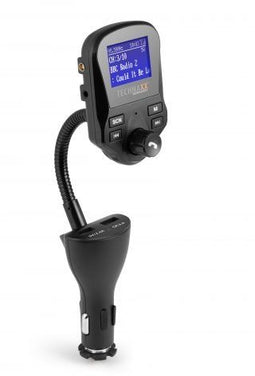 Technaxx FMT1500BT - FM en DAB+ Transmitter - Bluetooth 4.2 2 x USB - Zwart