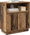 vidaXL - Dressoir - met - LED - - - Oud - Hout - 71x34,5x75 - cm - Geengineerd - Hout
