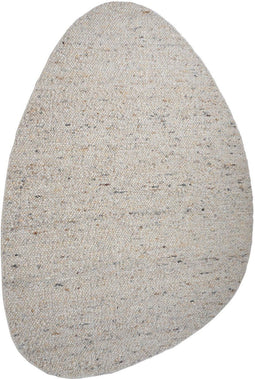 Veer Carpets Stone - Vloerkleed Kiezelvormig 160 x 230 cm - 100% wol - Beige