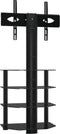 vidaXL - Tv-standaard - hoek - 4-laags - voor - 32-70 - inch - zwart
