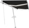 vidaXL - Luifel - automatisch - met - LED - en - windsensor - 400x350 - cm - antraciet