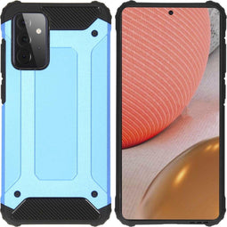 iMoshion Hoesje Geschikt voor Samsung Galaxy A72 Hoesje - iMoshion Rugged Xtreme Backcover - Lichtblauw