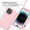 iMoshion Hoesje Geschikt voor iPhone 14 Pro Hoesje Met Koord - iMoshion Siliconen design hoesje met koord - Roze / Retro Pink