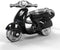 Metalmorphose sleutelhanger scooter - Zwart
