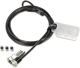 Kensington Universal 3-in-1 - Laptop Combinatieslot - 4-cijferig met 10.000 combinaties - Koolstofstalen kabel (1,8 m)
