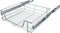 tectake® - Uitschuifbaar Telescopisch Keukenrek - 60 cm breed - Flexibele rails - Verchroomd metaal