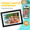 Pora&Co - Digitale fotolijst - WiFi met Frameo App - 8.1 inch IPS - Zwart Hout
