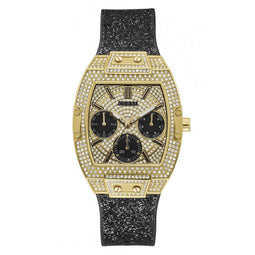 Guess Raven GW0105L2 Horloge - Siliconen - Zwart - Ø 43 mm