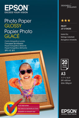 Epson Photo Paper Glossy - A3 - 20 Vellen