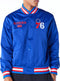 New Era - Philadelphia 76ers - NBA Satin Blue Bomber Jacket