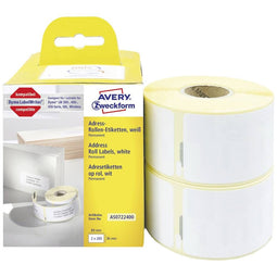 Avery etiketten AS0722400 89X36mm