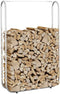 vidaXL - Haardhoutrek - 100x25x150 - cm - gegalvaniseerd - staal