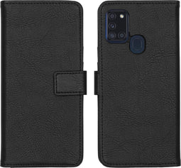 iMoshion Hoesje Geschikt voor Samsung Galaxy A21s Hoesje Met Pasjeshouder - iMoshion Luxe Bookcase - Zwart