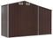 vidaXL - Tuinschuur - 277x93x179 - cm - gegalvaniseerd - staal - bruin