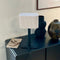 Dyberg Larsen Calix - Tafellamp - Ovale stoffen kap - Nature/Black