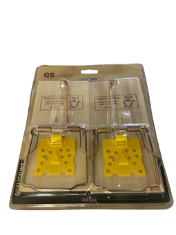 GS muizenvallen hout - 2 stuks