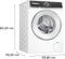 Bosch WGH244ACFG - Serie 6 - Wasmachine met stoom - 9 kg - 1400 rpm - A-20% - Zeer stil - Home Connect - Automatisch doseren - Wit