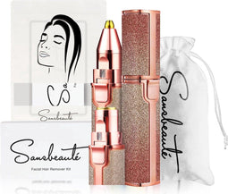 Sansbeauté® 2 in 1 - Wenkbrauw Trimmer - Pijnloze Gezichtsontharing - Limited Edition