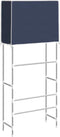 vidaXL - Opbergrek - voor - boven - wasmachine - 2-laags - 71x29,5x170,5 - cm - blauw