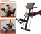 DH FitLife inklapbare halterbank met curlbank en beenstrekker, multifunctioneel – 7 niveaus