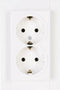 Kopp 929529008 Wandcontactdoos met randaarde Compleet 2-voudig HK 07 Zuiver wit 1 stuk(s)