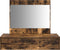 vidaXL - Wandhangende - Kaptafel - Gerookt - Eiken - 83x40x70 - cm
