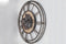Klok tandwiel Milan Open - metaal - industrieel grijs - rusty - Ø80 cm