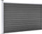 vidaXL - Schuttingpaneel - 175x105 - cm - HKC - zwart