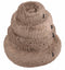 District 70 FUZZ - Donut Hondenmand - Warm en comfortabel - Mocca - Large Ø 80 cm