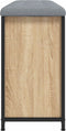 vidaXL - Schoenenbankje - met - klaplade - 102x32x56 - cm - sonoma - eikenkleurig