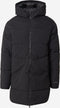 Jack & Jones Brady - Lange gewatteerde pufferjas - Ritssluiting en capuchon - Zwart - Maat L