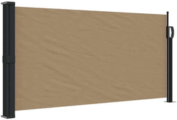 vidaXL - Windscherm - uittrekbaar - 100x500 - cm - taupe