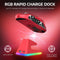 ATTACK SHARK X6 - Draadloze Gaming Muis - Pixart PAW3395 26000DPI RGB-Oplaadstation - Licht rood