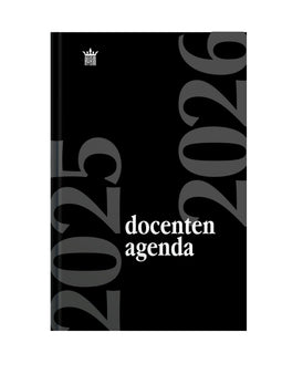 Ryam - Docenten agenda 2025-2026 - 1 week per 2 pagina’s - zwart