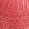 vidaXL - Poef - smock - ontwerp - 40x30 - cm - katoenfluweel - roze