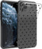 iMoshion Hoesje Geschikt voor iPhone 11 Pro Hoesje Siliconen - iMoshion Design hoesje - Transparant / Zwart / Hearts All Over Black