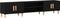 vidaXL - TV - Meubel - Zwart - Eiken - 180x31,5x40 - cm - Geengineerd - Hout