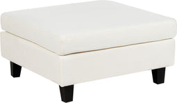 UNSTAD - Hocker - Wit - Polyester