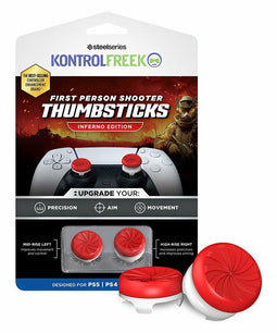 Steelseries 6150-PS5 - KontrolFreek Performance Thumbsticks - Verhoogde nauwkeurigheid en grip - Rood
