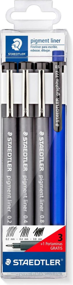 Set Viltstiften Staedtler Zwart (10 Stuks)