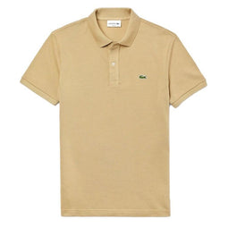 Lacoste Slim Fit Polo Shirt - Korte Mouw - 100% Katoen - Beige - Maat XS