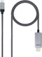 Nanocable 10.15.5102 - USB type-C naar HDMI Kabel - 180 cm - Aluminium Zwart