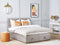 MAGNATE - Boxspringbed - Grijs - 160 x 200 cm - Polyester